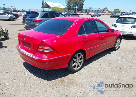 2003 Mercedes-Benz C 230 Kompressor Sport из США, поврежденный, VIN WDBRF40J83A484647